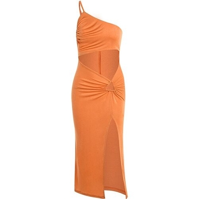 OEM maufactory Holiday style shoulder hollow polyester sleeveless  women's sexy skirt fashion hot girl slim skirt