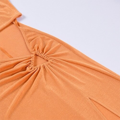 OEM maufactory Holiday style shoulder hollow polyester sleeveless  women's sexy skirt fashion hot girl slim skirt