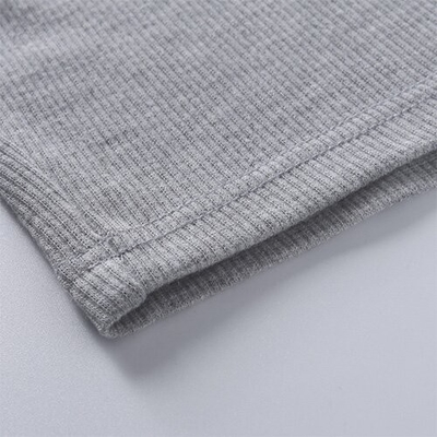 OEMmaufactory Autumn  New Slim Solid Sympotic cotton v-neck Long -sleeved Top