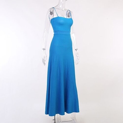 OEM maufactory Women's skirt 2022 Autumn new sexy polyester  wool sleeveless skirt dress