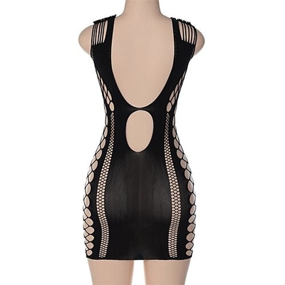 OEM maufactory European American Summer Polyester Sexy Hot Spicy Grid Dress