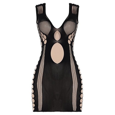 OEM maufactory European American Summer Polyester Sexy Hot Spicy Grid Dress
