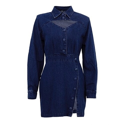 OEM maufactory European American Women'S Polyester Clothing Long Sleeved Pull Over Dress