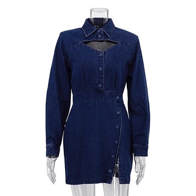 OEM maufactory European American Women'S Polyester Clothing Long Sleeved Pull Over Dress
