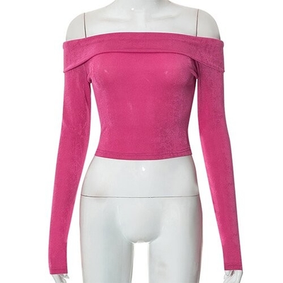 OEM maufactory  European maufactory American Women'S Polyester One Shoulder Long Sleeve Clothing OEM