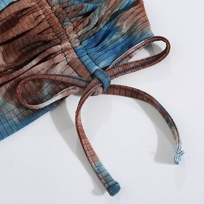 OEM Summer One Word Back - Back Top Jacket Tie Dye Camisole Small Vest