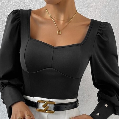 OEM European And American Women'S Clothing Spring Long Sleeved T -Shirt Wrapped