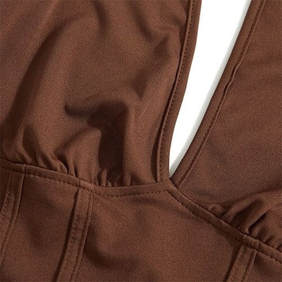 OEM maufactory European cross -border new women's European and American sexy vest hanging neck tie v -neck