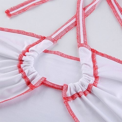 OEM manufactory spring and summer new women's anti -car contrasting color pumping hollow hanging neck s