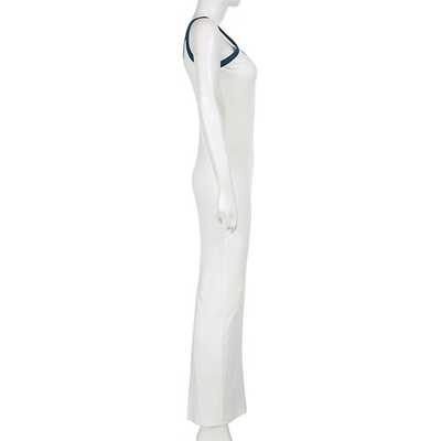 OEM manufactory 2023 Cross -border European and American  V -line low -necked sleeveless slim temperament