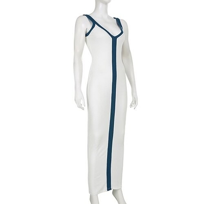 OEM manufactory 2023 Cross -border European and American  V -line low -necked sleeveless slim temperament