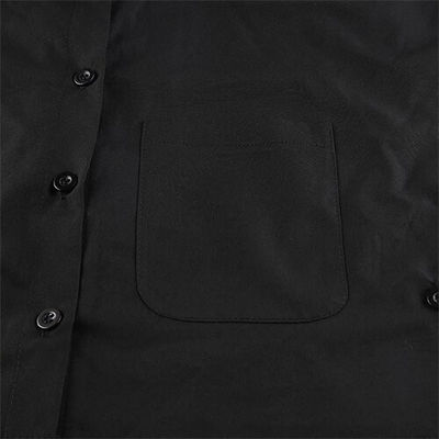 OEM Street Lapel Sleeveless Short Shirt Tops Solid Color Loose Casual Buttons