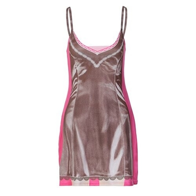 OEM maufactoryEuropean and American cross -border fashion printing new dress sexy V -neck loose street style skirt women