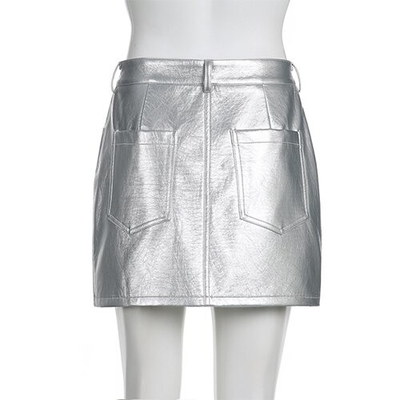 OEM Autumn Street Tide PU Leather Skirt European American Hot Girls Style