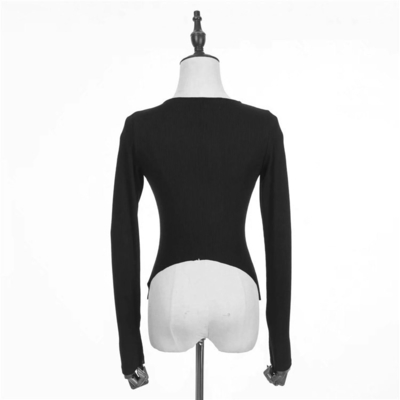 Solid Color Full Zipper Bespoke Sweaters Long Sleeve Women Sexy Knitted Outerwear