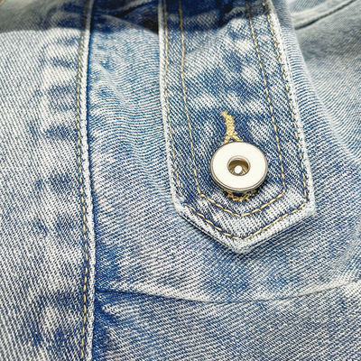 Oem Factory Manufacturer Custom Logo Women Vintage Stonewash Denim Jacket