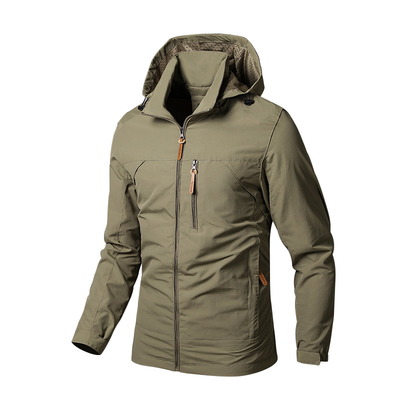 Oem Factory Manufacturer Custom Logo Breathable Water Resistance Jacket Men'S Spring Autumn Outdoor Sports Jacket