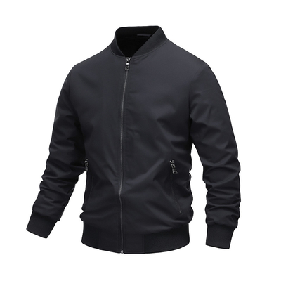 Oem Factory Manufacturer Custom Logo Windbreaker Spring Fall Full Zip Outwear Casual Thin Coat