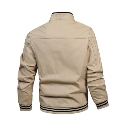 Oem Factory Manufacturer Custom Logo Windbreaker Fabric Autumn Ultra Cotton Jacket For Men