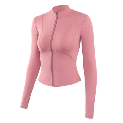 Oem Factory Manufacturer Custom Logo Running Jacket Women's Tight Long Sleeve Yoga Top