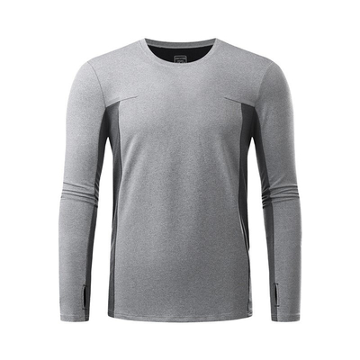 OEM ODM Men Training Quick Dry Tops 100% Polyester Summer Running Hoodie
