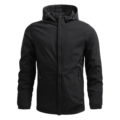 100% Polyester Pandex Outdoor Windbreaker Jacket Thin Fall Jacket