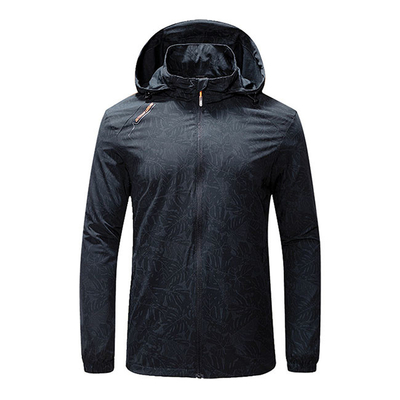 Oem Factory Manufacturer Custom Logo Lightweight Printed Outwear Hooded Windbreaker Jackets