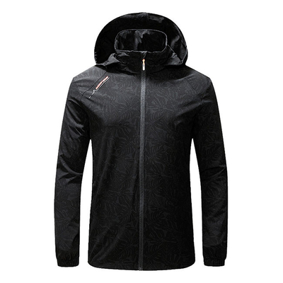 Oem Factory Manufacturer Custom Logo Lightweight Printed Outwear Hooded Windbreaker Jackets