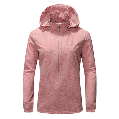 Oem Factory Manufacturer Custom Logo Lightweight Printed Outwear Hooded Windbreaker Jackets