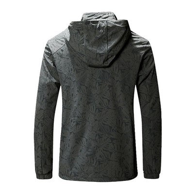 Oem Factory Manufacturer Custom Logo Lightweight Printed Outwear Hooded Windbreaker Jackets