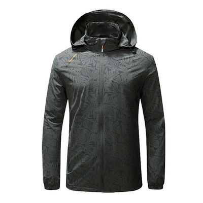 Oem Factory Manufacturer Custom Logo Lightweight Printed Outwear Hooded Windbreaker Jackets