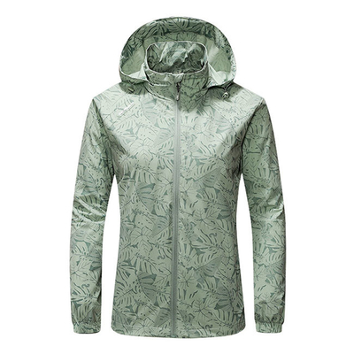 Oem Factory Manufacturer Custom Logo Lightweight Printed Outwear Hooded Windbreaker Jackets