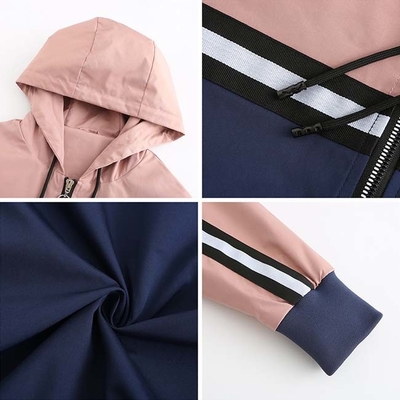 Oem Factory Manufacturer Custom Logo Casual Jackets Lady Spring Autumn Outdoor Waterproof Coat