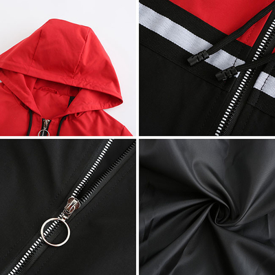 Oem Factory Manufacturer Custom Logo Casual Jackets Lady Spring Autumn Outdoor Waterproof Coat