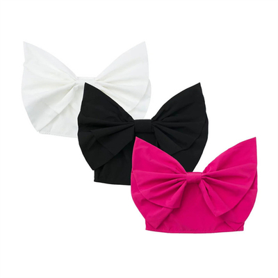 White Black Pink Backless Wrap Halter Top Sexy Female Summer Tops