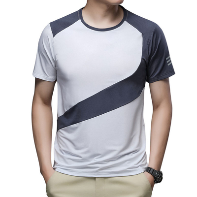 2022 Summer Breathable Outdoor Fitness Running Ice Silk T Shirt Men