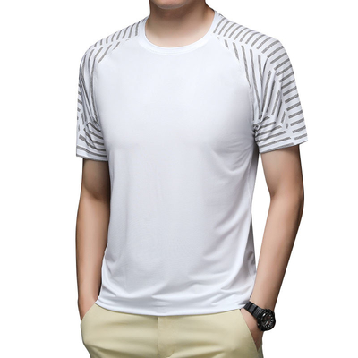 Summer Thin Breathable Running Fitness Loose Short Sleeve T Shirt For Men