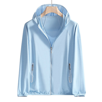Temperament Slim Outdoor Windbreaker Jacket 6XL 7XL 8XL Lightweight UV Hoodie