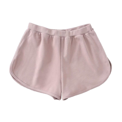 Solid color thread loose waist Loose sport summer thin casual shorts beach pants for ladies