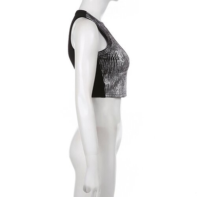 OEM Gajie Sports Hot Silver Contrasting Casual Sleeveless Vest Spring And Summer