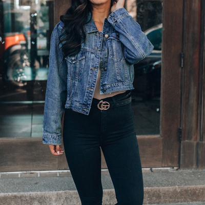 Oem Factory Manufacturer Custom Logo Button Up Ripped Distressed Denim Jacket