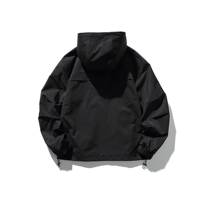 Oem Factory Manufacturer Custom Logo Windproof Vintage Campus Men Hooded Jacket