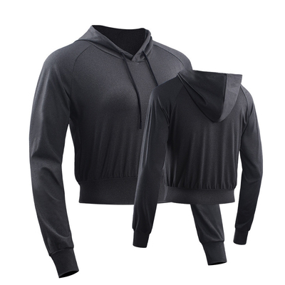 Oem Factory Manufacturer Custom Logo Zipper Crop Top with High Waist Breathable  Yoga  Athletic Jacket