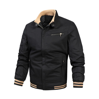 Oem Factory Manufacturer Custom Logo Windbreaker Fabric Autumn Ultra Cotton Jacket For Men