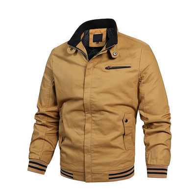 Oem Factory Manufacturer Custom Logo Windbreaker Fabric Autumn Ultra Cotton Jacket For Men