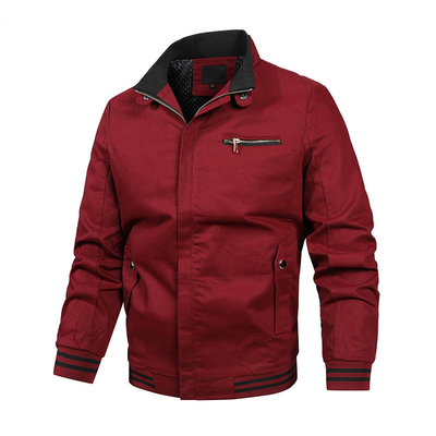 Oem Factory Manufacturer Custom Logo Windbreaker Fabric Autumn Ultra Cotton Jacket For Men