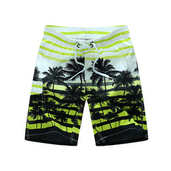 Oem Factory Manufacturer Custom Logo Knitted Beach Surf Shorts Hawaiian Style Male Swimming Wear