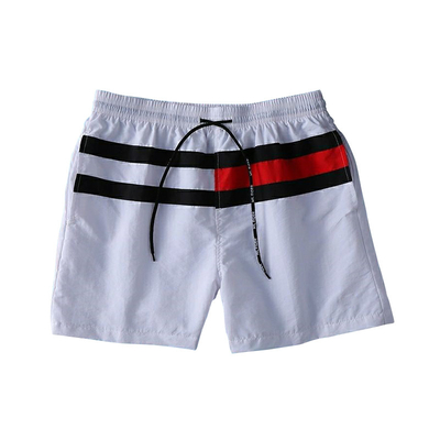 Oem Factory Manufacturer Custom Logo Striped Men Exercise Shorts Quick Dry Youth Fitness Shorts