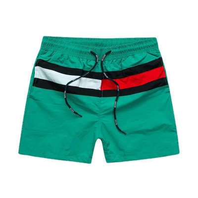 Oem Factory Manufacturer Custom Logo Striped Men Exercise Shorts Quick Dry Youth Fitness Shorts