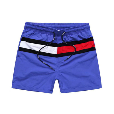 Oem Factory Manufacturer Custom Logo Striped Men Exercise Shorts Quick Dry Youth Fitness Shorts